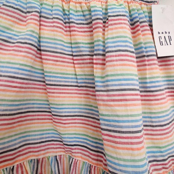 NWT GAP KIDS Rainbow Stripe Dress - Picture 5 of 9